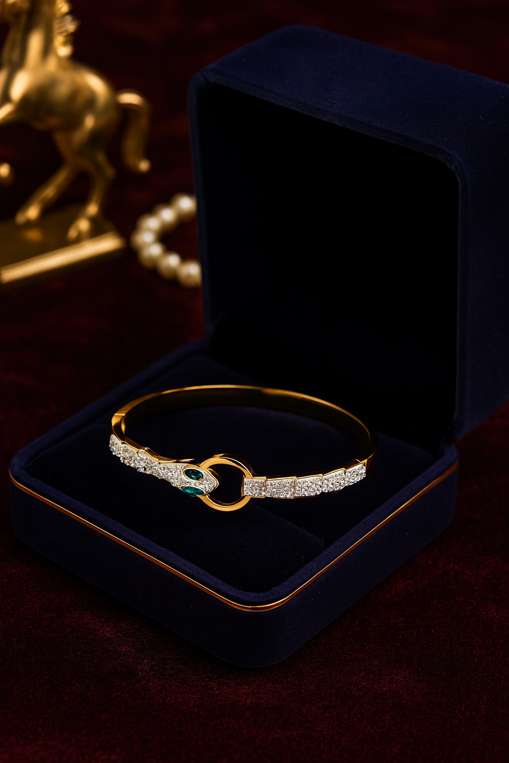 Emerald Serpent Bracelet